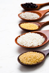 glutinous rice, barley, millet, kidney bean, millet