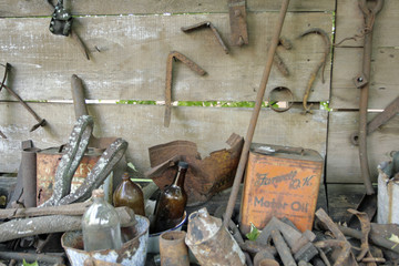 Old Copper Mining Equipment, Michigan