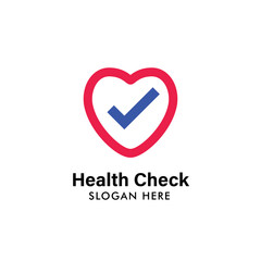 health logo design template. health heart logo illustration template. medical icon design