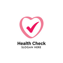 health logo design template. health heart logo illustration template. medical icon design