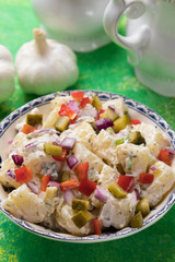 Potato salad with mayonnaise dressing