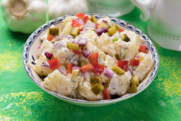 Potato salad with mayonnaise dressing
