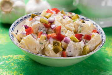 Potato salad with mayonnaise dressing