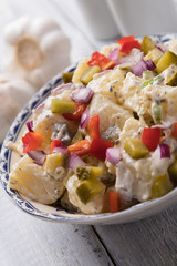 Potato salad with mayonnaise dressing