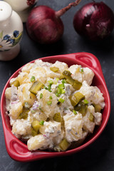 Potato salad with mayonnaise dressing