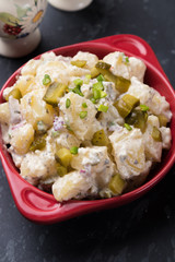 Potato salad with mayonnaise dressing