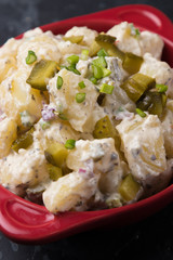 Potato salad with mayonnaise dressing