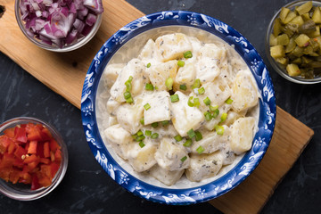 Potato salad with mayonnaise dressing