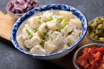 Potato salad with mayonnaise dressing