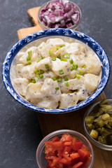 Potato salad with mayonnaise dressing