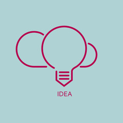 Cloud computing concept icon design . Isolated on blue background.	