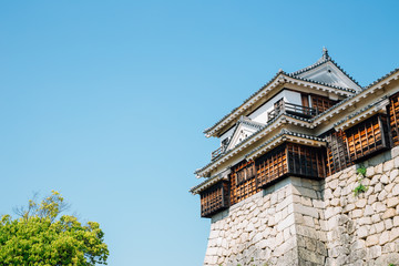 Matsuyama Castle traditional architecture in Matsuyama, Shikoku, Japan