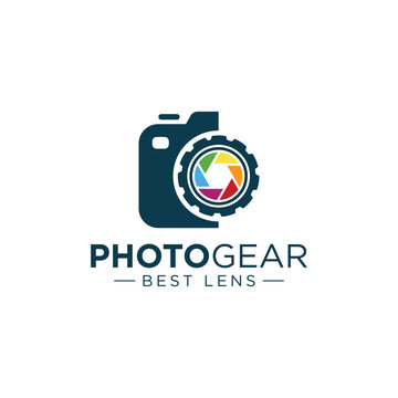 Photography and gear logo - Vector logo template
