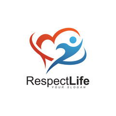 Respect Life Logo - Vector logo template
