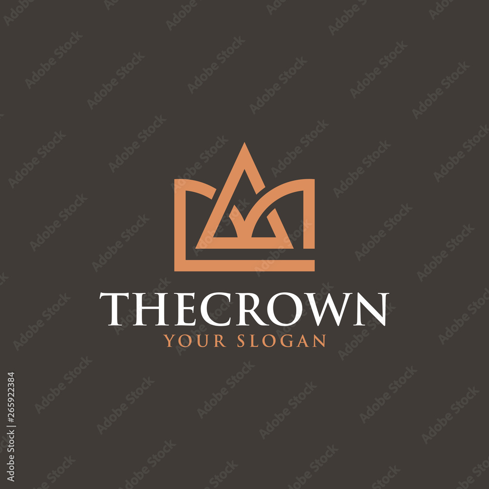 Wall mural The Crown Logo - Vector logo template