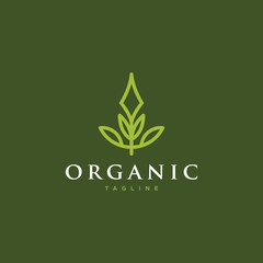Organic Logo - Vector logo template