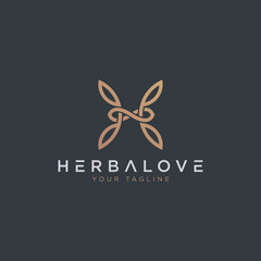 Sophisticated H Logo - Vector logo template