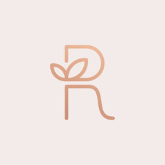 Feminine R Logo - Vector logo template