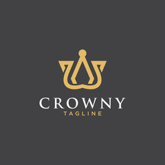 Unique Crown Logo - Vector logo template