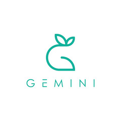 G Leaf Logo - Vector logo template