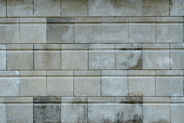 Fototapeta premium Seamless grey square concrete block texture pattern background.