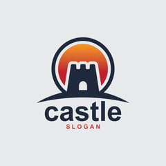 Castle Logo - Vector logo template