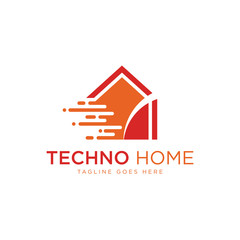 Tech House Logo - Vector logo template