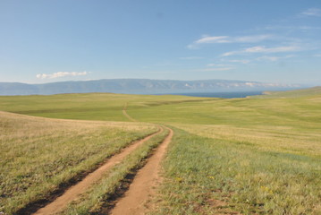 steppe in Olkhon island