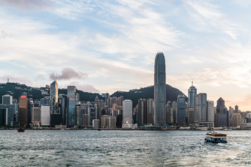 Fototapeta premium Hong Kong city buildings skyline