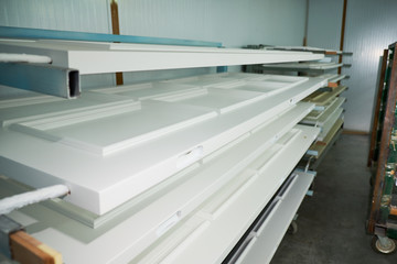 drying of doors after painting, production of wooden interior doors