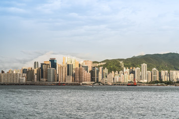 Hong Kong city buildings skyline