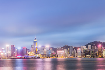 Fototapeta premium Hong Kong city buildings skyline