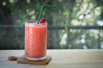 Summer strawberry smoothie