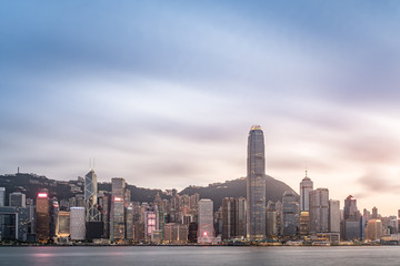Fototapeta premium Hong Kong city buildings skyline