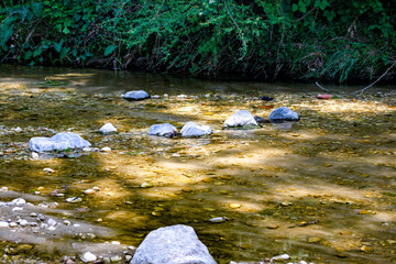 Rocks in the creek.