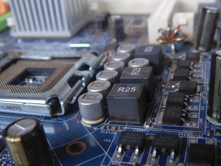 Fototapeta na wymiar close up of circuit board