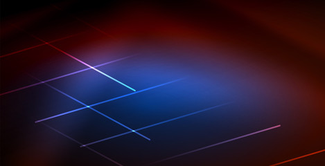 Neon glowing wave, magic energy and light motion background