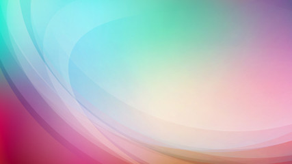 Abstract curved on colorful background