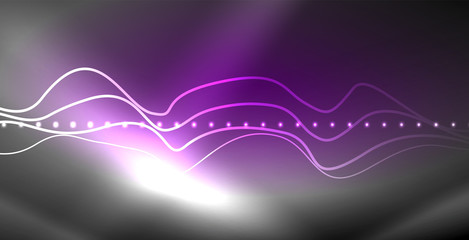 Neon lines shiny glowing background