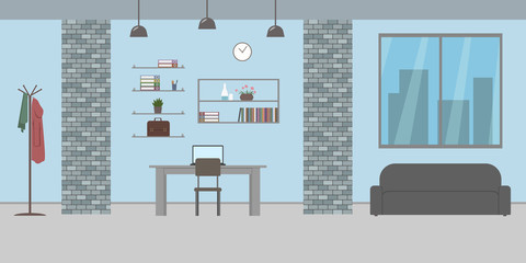 Office interior. Modern design. Vector illustration.