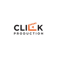click production type logo design