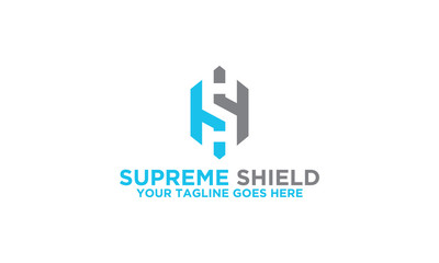 Letter S Supreme Shield Logo Template 