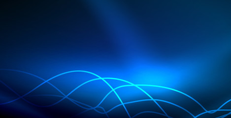 Neon wave background
