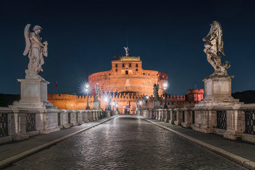 Fototapeta na wymiar Roma Castel Sant'Angelo