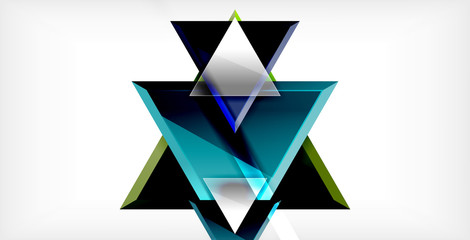 Triangle abstract background