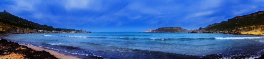 Fototapeta na wymiar The Blue Paradise in Malta