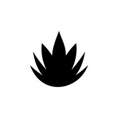 Black Cactus icon, Aloe icon