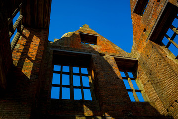 Fototapeta premium Moreton Corbet, Shropshire,England – 04/22/19 : Morton Corbet Castle