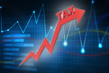 3d rendering Stock market online business concept. business Graph 