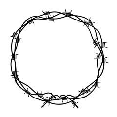 barbed wire wreath